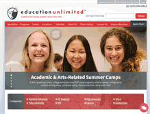 Tablet Screenshot of educationunlimited.com